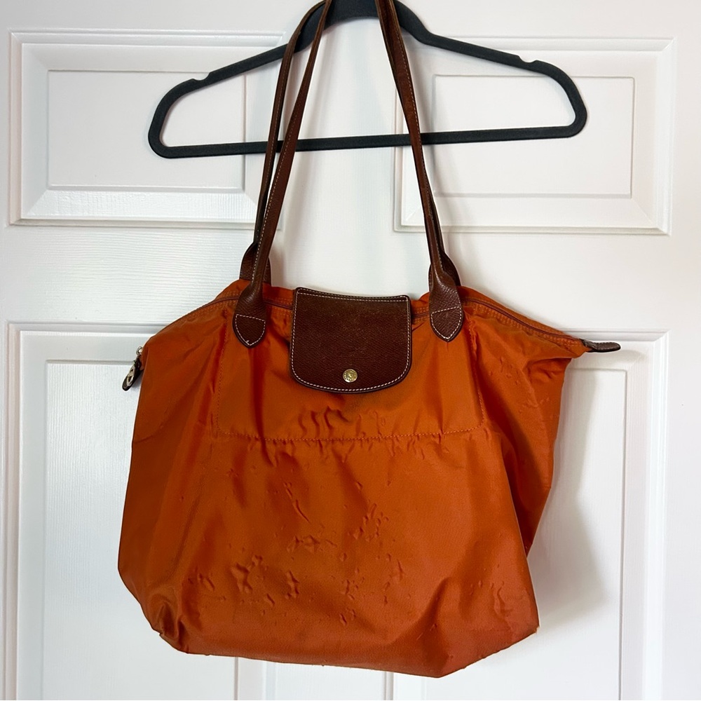 Longchamp Le Pliage Original Large Nylon Tote Bag Orange